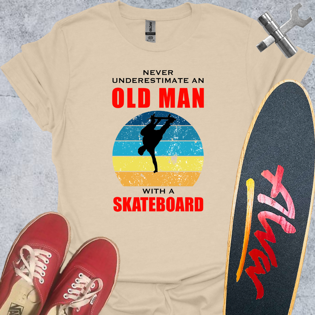 Never Underestimate an Old Man T-Shirt